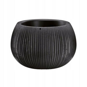 Donica betonowa Beton Bowl śr.29cm plastikowa czarna
