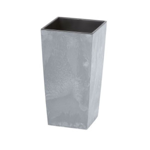 Donica wysoka betonowa Urbi 32,5x32,5cm plastikowa szara