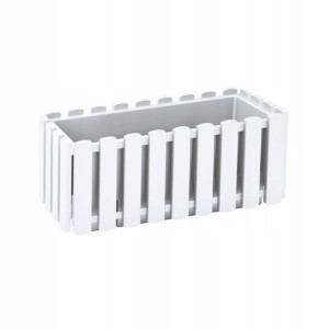 Skrzynka balkonowa Boarde 38x18 cm biała Prosperplast