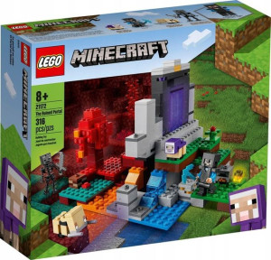 Lego 21172 zniszczony portal minecraft