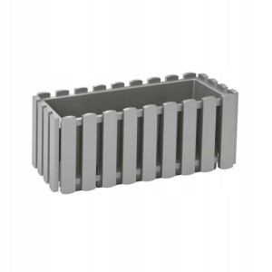 Skrzynka balkonowa Boarde 38x18 cm szara Prosperplast