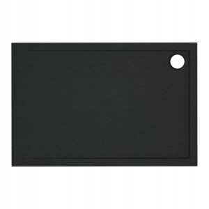 Brodzik akrylowy Sched-Pol Lena 90 x 120 x 12 cm czarny