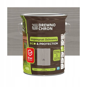 Impregnat do drewna 4.5 l Szary Drewnochron