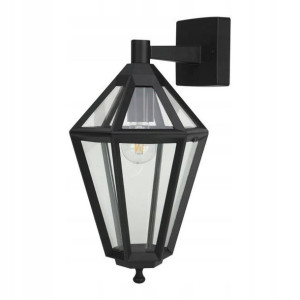 Kinkiet ogrodowy GoodHome Radley górny E27 IP44 czarny