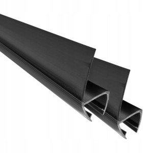 Uszczelka piórkowa Armazi do szyby 4 mm 90 czarna2 szt.