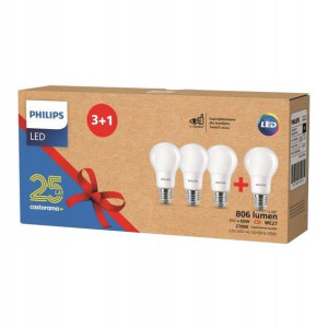 Żarówka LED Philips A60 E27 806 lm 2700 K 4 szt.