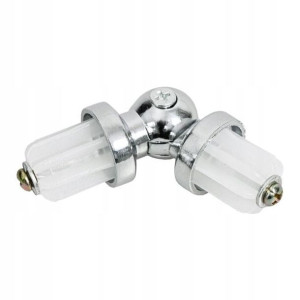 Łącznik kątowy karnisza 19 mm chrom