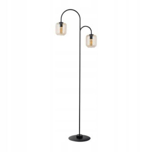 Lampa podłogowa Shine 1-punktowa czarny/amber