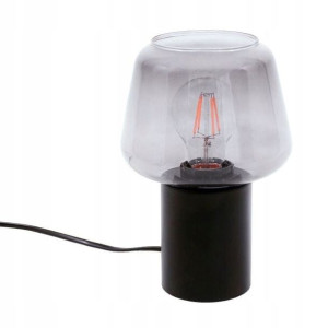 Lampa stołowa Romio 1 x 40 W E27 czarno-brązowa