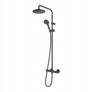 Kolumna prysznicowa Hansgrohe Blend śr. 20 cm czarny mat z baterią termosta