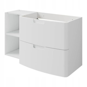 Szafka pod umywalkę GoodHome Himalia prawa 105 cm biała
