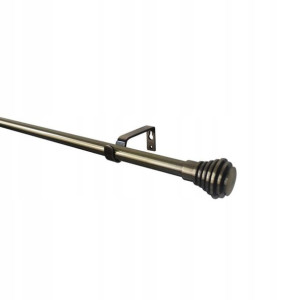 Karnisz regulowany GoodHome Antiki pojedynczy 16/19 mm 120-210 cm pierścień