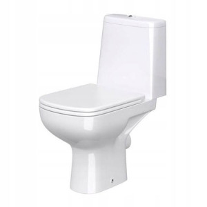 Kompakt WC Cersanit Seno bezkołnierzowy 3/6 l z deską wolnoopadającą