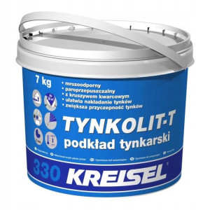 Grunt pod tynki Kreisel Tynkolit-T 330 biały 7 kg
