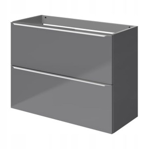 Szafka pod umywalkę GoodHome Imandra Slim wisząca 80 cm szara