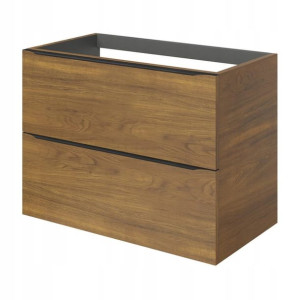 Szafka pod umywalkę Goodhome Imandra wisząca 80 cm orzech