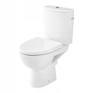 Kompakt WC GoodHome Jabi bezkołnierzowy poziomy 3/5 l z deską wolnoopadając