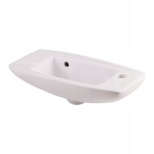 Umywalka ścienna ceramiczna GoodHome Musi 50,5 x 24 cm z otworem na armatur