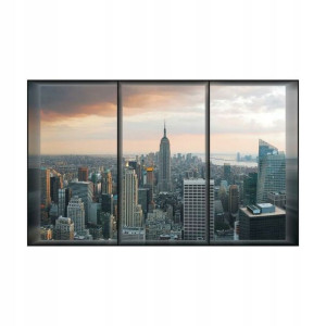 Fototapeta New York Window 208 x 146 cm