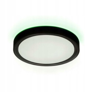 Plafon Panama RGB z pilotem 36cm czarny LED Activejet