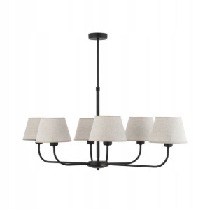 Lampa wisząca Chicago beżowa 6 x E27 Tk Lighting