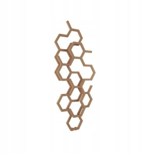 Grzejnik łazienkowy HEX 1220/486 ZX BRIGHT COPPER beż TERMA