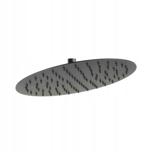 Deszczownica czarna okrągła Slim 30 cm Ferro