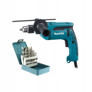 Wiertarka udarowa HP1640X4 680 W + zestaw wierteł MAKITA