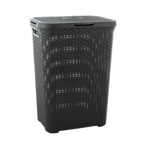 Kosz Na Pranie Pojemnik Curver Antracyt 40 L