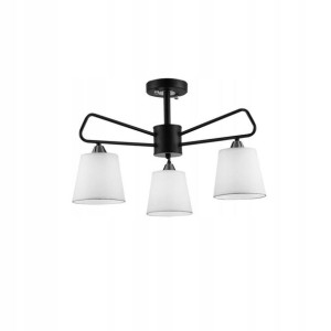 Lampa sufitowa Morley czarno-biała 3 x E14 Candellux