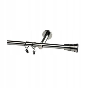 Karnisz Prado Inez 160 cm pojedynczy tytan 19 mm