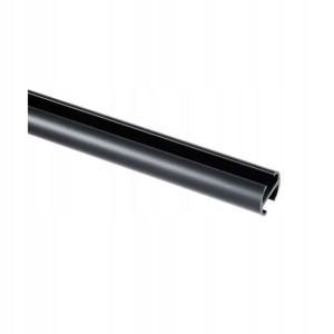 Profil szyna sufitowa 240 cm czarny aluminiowy 20 mm okrągły