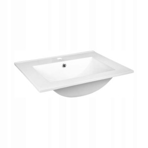 Umywalka ceramiczna wpuszczana w blat Calpe 61 x 47 Kerra