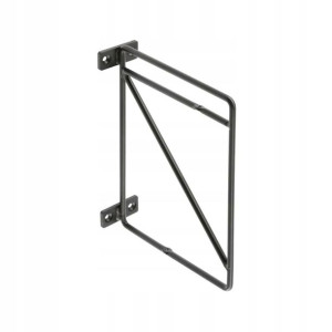 Wspornik półki 21 x 17 cm Rod czarny GTV