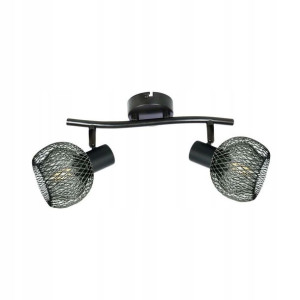 Listwa reflektorowa Loretto czarna 2 x E14 Reality