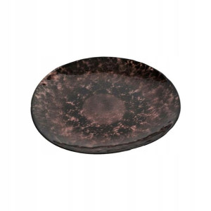 Patera dekoracyjna 28 cm brązowa