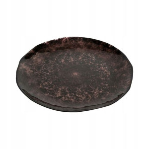 Patera dekoracyjna 32 cm brązowa