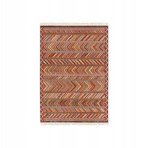 Dywan z frędzlami Kenia Kilim Pasy multikolor 120 x 170 cm