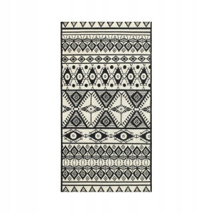 Dywan zewnętrzny Jawa aztec szary 80 x 150 cm
