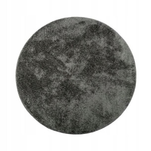 Dywan shaggy Shiny antracyt okrągły śr. 120 cm