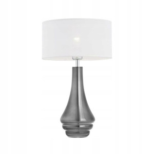 Lampa stołowa AMAZONKA szara E27 PREZENT