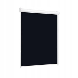Roleta w kasecie zaciemniająca Silver czarna 91.5 x 150 cm lewa