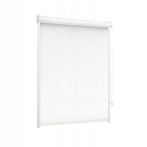 Roleta w kasecie zaciemniająca Silver biała 93 x 150 cm prawa