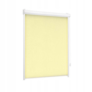 Roleta w kasecie zaciemniająca Silver piasek 88.5 x 150 cm prawa