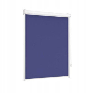Roleta w kasecie zaciemniająca Silver granat 75 x 150 cm prawa