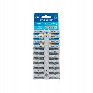 Kołek uniwersalny 10 x 36 mm Uno-Grey 40 szt. Rawlplug