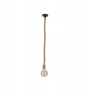 Lampa wisząca Zawiesie sznurowe brązowa E27 Candellux