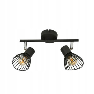 Listwa reflektorowa Fly czarna 2 x E14 Candellux