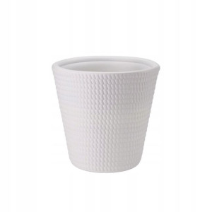 Donica plastikowa Lina śr.40 cm biała