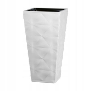 Donica wysoka Diva 30x30 cm biała Form-Plastic